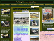 Tablet Screenshot of flyfishingyellowstonenationalpark.com